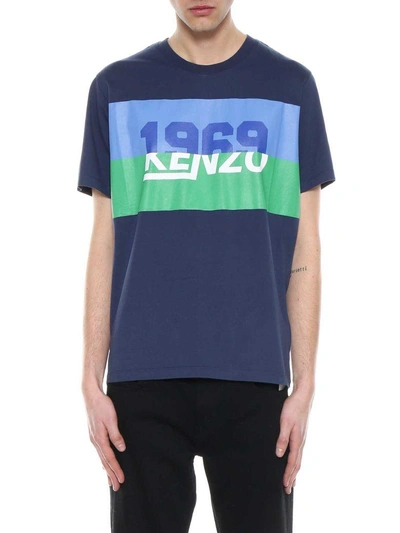 Shop Kenzo Printed T-shirt In Blu