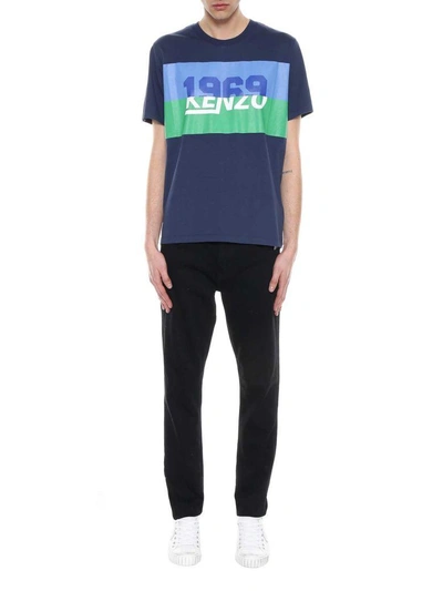 Shop Kenzo Printed T-shirt In Blu