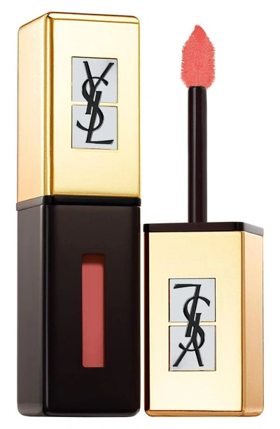 Shop Saint Laurent Pop Water Vernis A Levres Glossy Stain In 208 Wet Nude