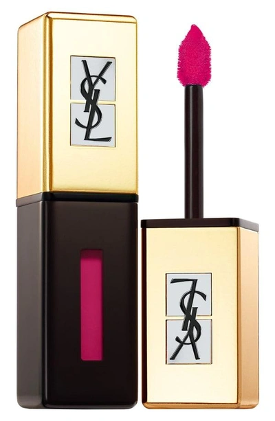 Shop Saint Laurent Pop Water Vernis A Levres Glossy Stain In 206 Misty Pink