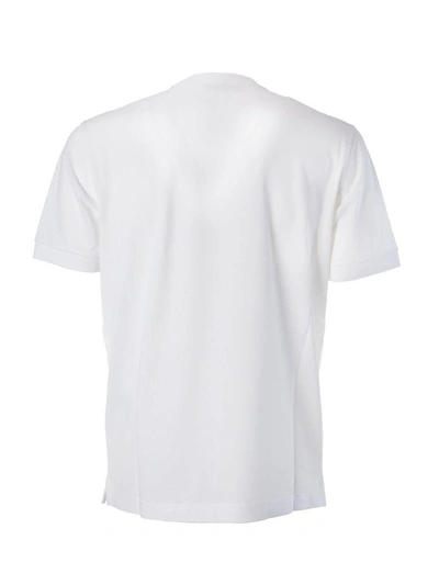 Shop Prada Pique T-shirt In White