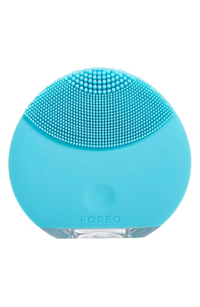 Shop Foreo Luna(tm) Mini Compact Facial Cleansing Device In Turquoise Blue