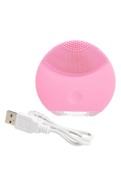 Shop Foreo Luna(tm) Mini Compact Facial Cleansing Device In Petal Pink