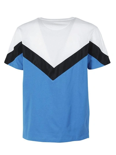 Shop Valentino Prêt-à-porter T-shirt In Pool Blu - Navy - Bianco