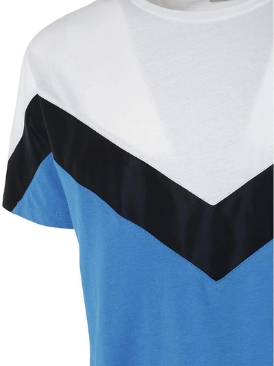 Shop Valentino Prêt-à-porter T-shirt In Pool Blu - Navy - Bianco