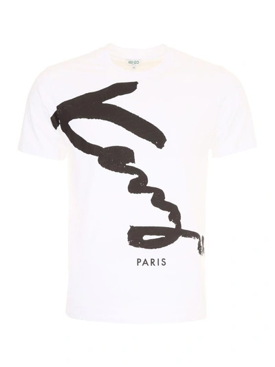 Shop Kenzo Printed T-shirt In Blancbianco