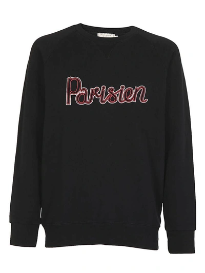 Shop Kitsuné Parisien Sweatshirt In Black