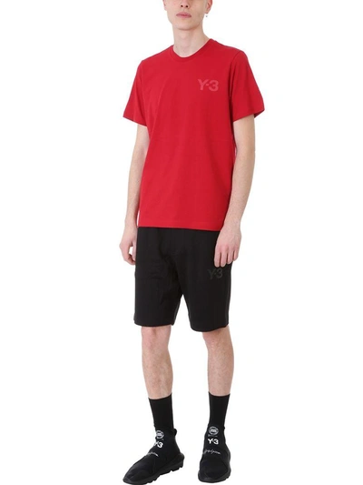 Shop Y-3 Black Cotton Shorts
