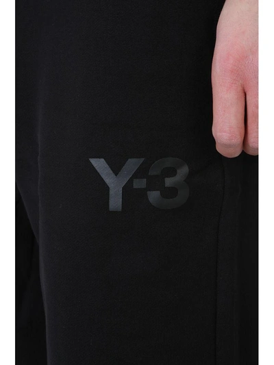 Shop Y-3 Black Cotton Shorts