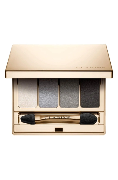 Shop Clarins Four-color Eyeshadow Palette In Smokey