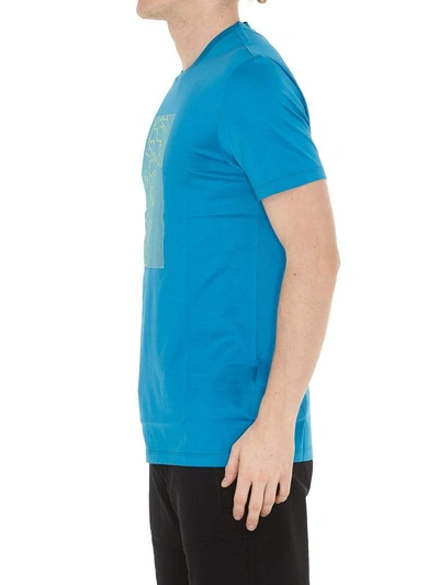 Shop Versace Medusa Tshirt In Light Blue