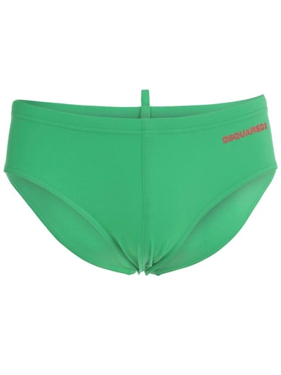 Shop Dsquared2 Swimming Trunks In Green