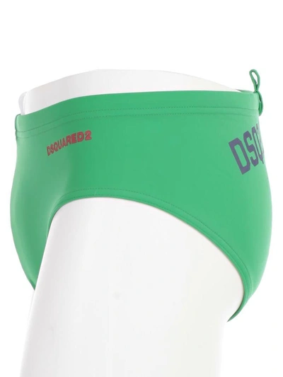 Shop Dsquared2 Swimming Trunks In Green