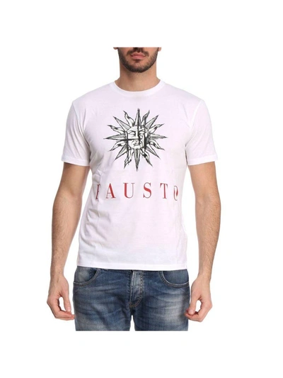Shop Fausto Puglisi T-shirt T-shirt Men  In White