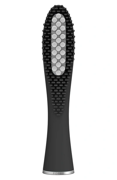 Shop Foreo Issa Hybrid Replacement Brush Head In Cool Black