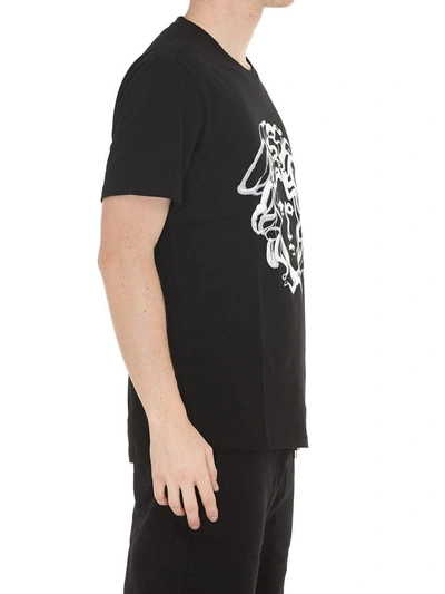 Shop Versace Medusa Tshirt In Black White