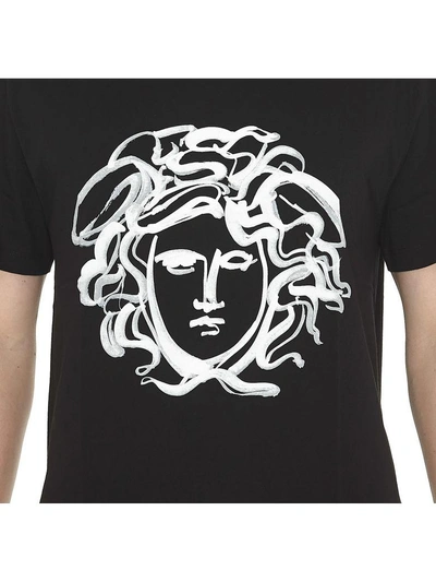 Shop Versace Medusa Tshirt In Black White