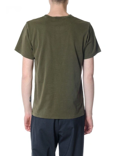Shop Acne Studios Washed Cotton T-shirt In Green