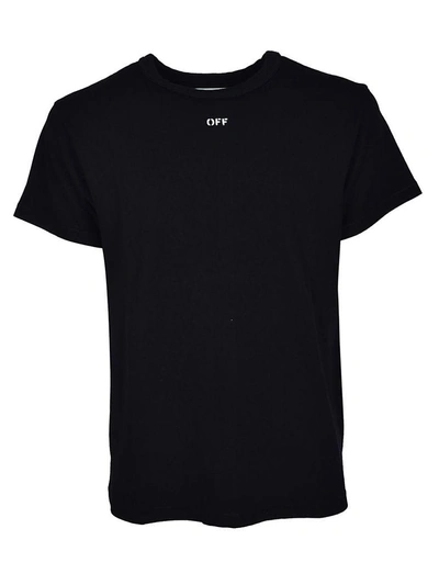 Shop Off-white Basic Logo T-shirt In Black-multicolor