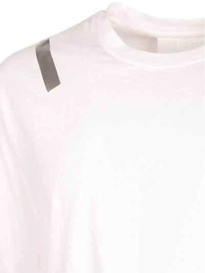 Shop Neil Barrett T-shirt In White-silver