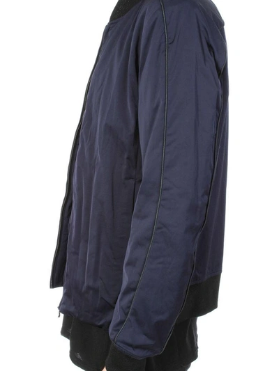 Shop Attachment Blue Fabric Technic College Bomber Jacket