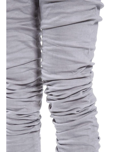 Shop Diesel Black Gold 16.5cm 3d Extra Long Stretch Denim Jeans In Grey