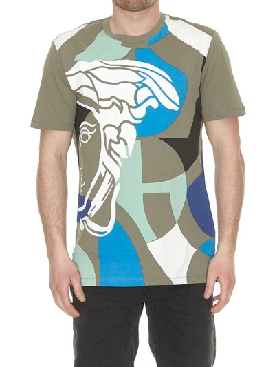 Shop Versace Medusa Print T-shirt In Multicolor