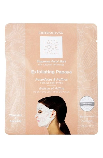 Shop Dermovia Lace Your Face Exfoliating Papaya Compression Facial Mask