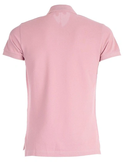 Shop Etro Polo Shirt In Pink & Purple