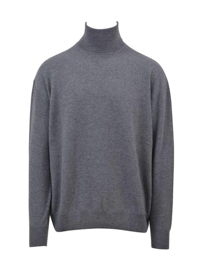 Shop Stella Mccartney High Neck Sweater In Grey