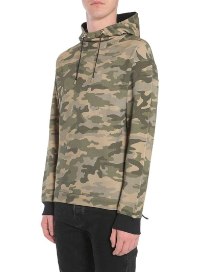 Shop Balmain Hooded Sweatshsirt In Multicolor