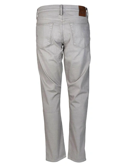 Shop Tom Ford Logo Patch Jeans In Grey