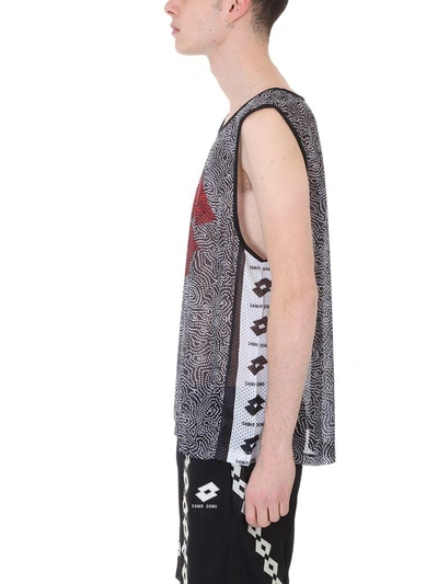 Shop Damir Doma Poliester Blakc-white Trev Tanktop In Black