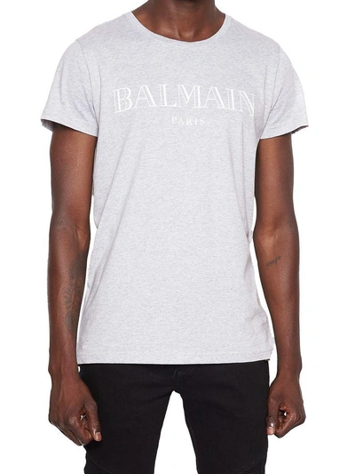 Shop Balmain T-shirt In Grey