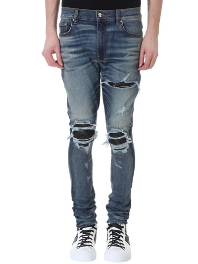 Shop Amiri Blue Denim Jeans