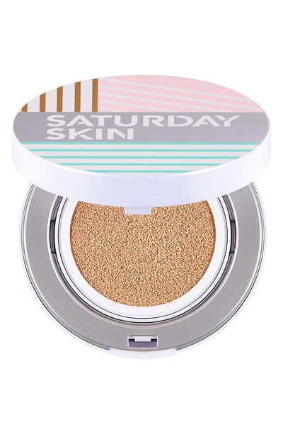 Shop Saturday Skin All Aglow Sunscreen Perfection Cushion Compact Spf 50 - 02 Champagne
