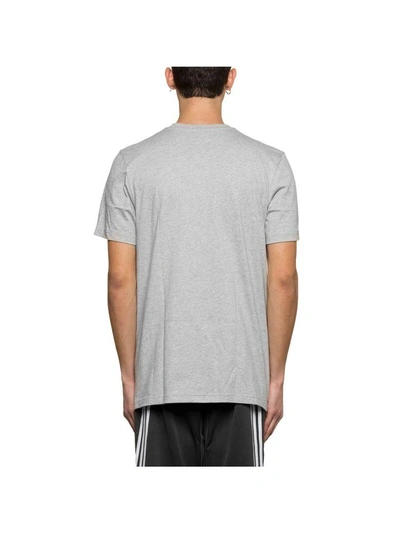 Shop Adidas Originals Eqt Logo Tee In Grey