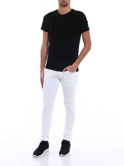 Shop Dondup George Slim Fit Jeans In White