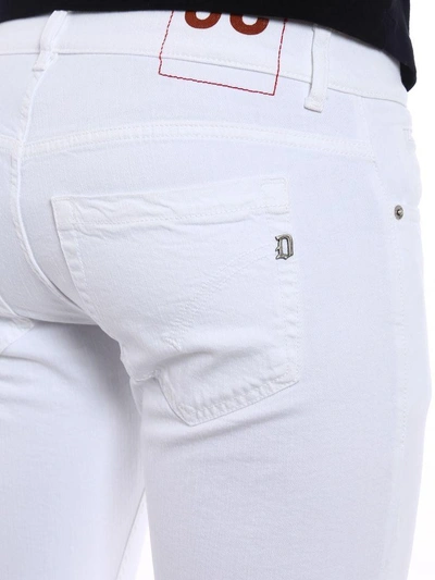 Shop Dondup George Slim Fit Jeans In White