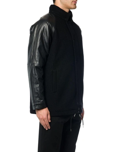 Shop Mcq By Alexander Mcqueen Mcq Engineered Coat In Black