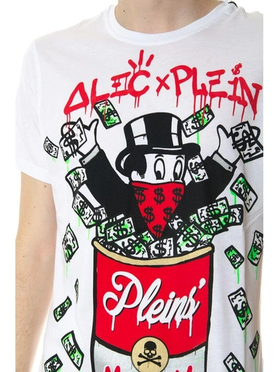 Shop Philipp Plein New Soup White Cotton T-shirt