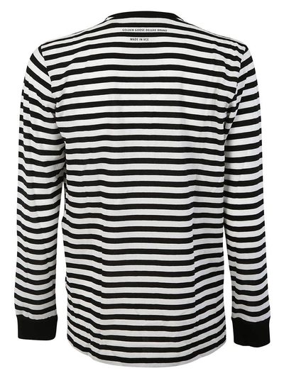 Shop Golden Goose Striped Pattern Sweatshirt
