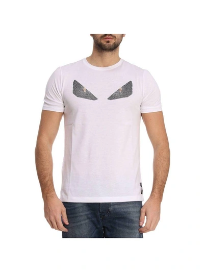 Shop Fendi T-shirt T-shirt Men  In White