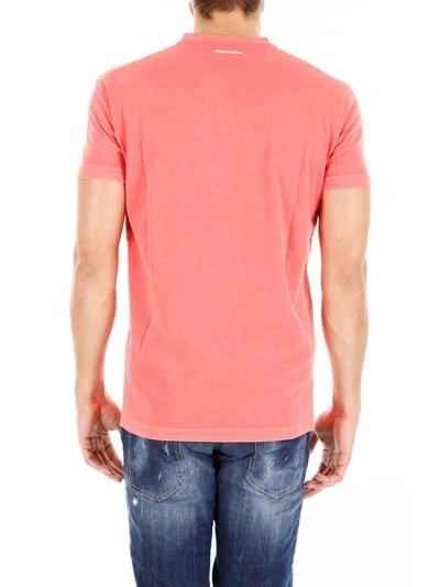 Shop Dsquared2 Printed T-shirt In Redrosso