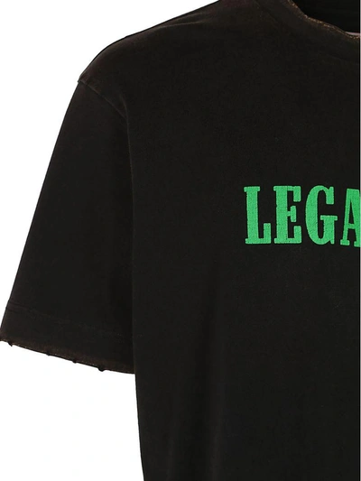 Shop Palm Angels Legalize It T-shirt In Black-multi