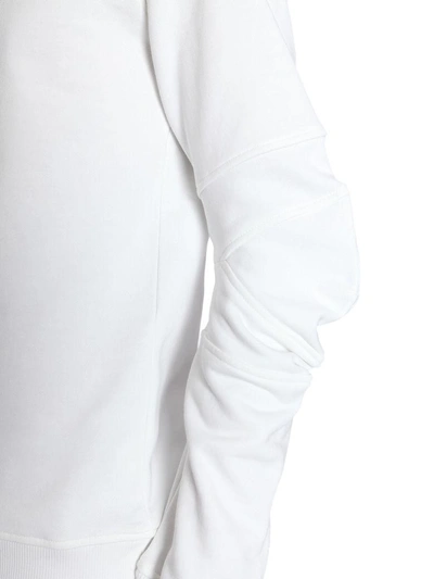 Shop Comme Des Garçons Shirt Sweatshirt With Ergonomic Sleeves In Bianco