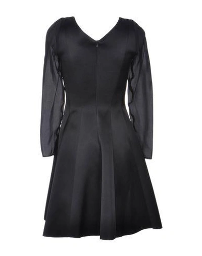Shop Emporio Armani Woman Midi Dress Black Size 12 Acetate, Polyester