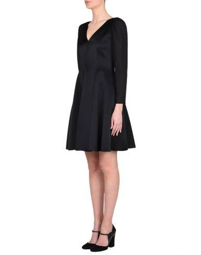 Shop Emporio Armani Woman Midi Dress Black Size 12 Acetate, Polyester