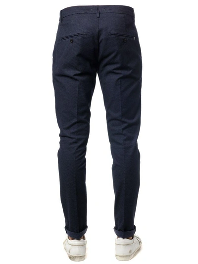 Shop Dondup Gaubert Cotton Trousers In Blue