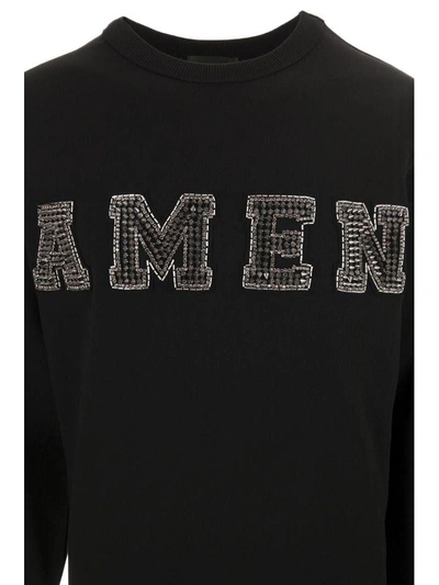 Shop Amen Sweatshirt In Nero